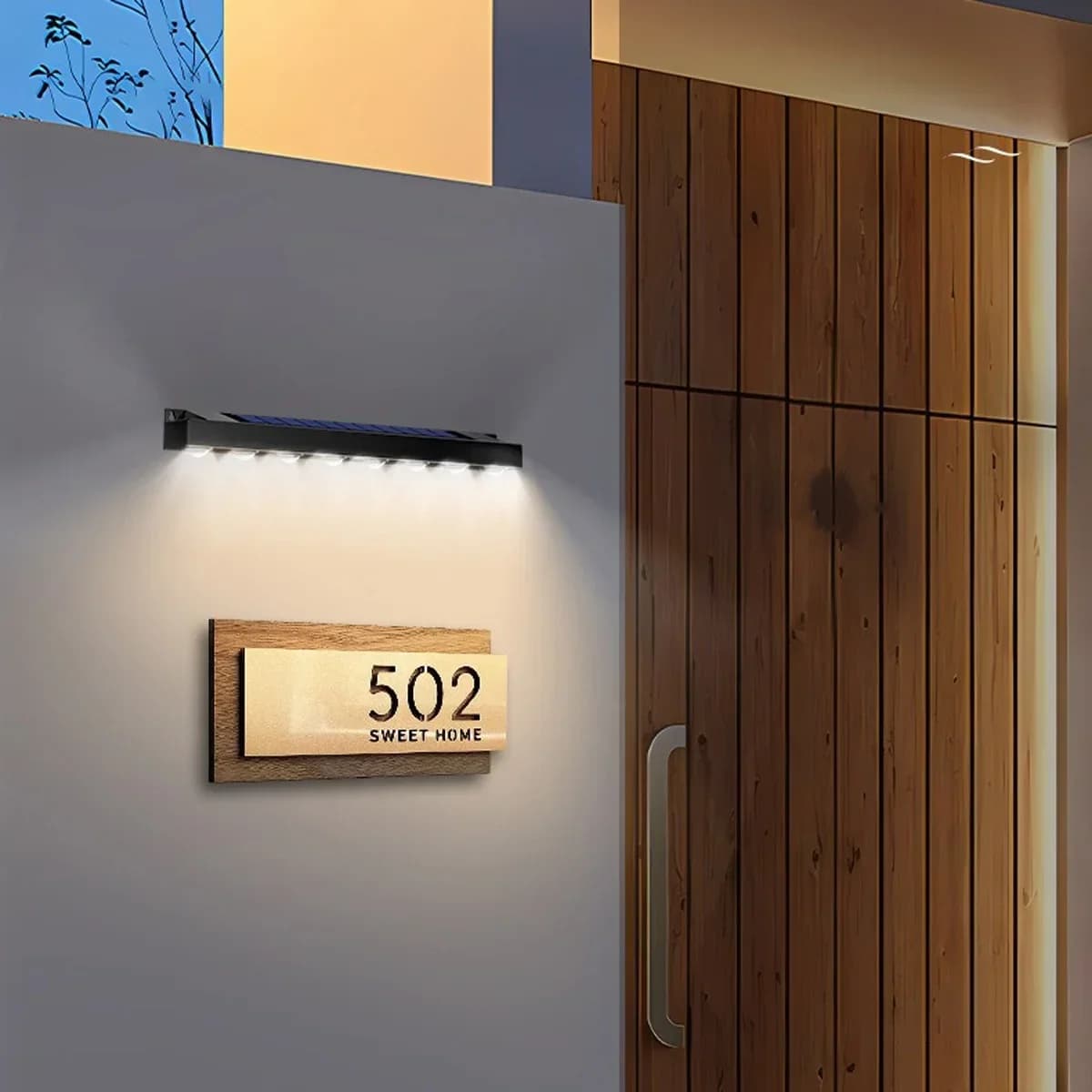 LED Solar Wall Light 4/6/8 Leds Outdoor Waterproof Garden Decora Balcony Staircase Fence Home Atmosphere Ligh Solar Powered Lamp