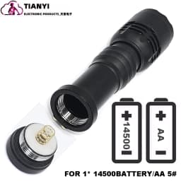 High Power Red, green, blue, white LED Flashlight - Powerful three-mode Light Torch for Astronomy, Aviation, Night Observation
