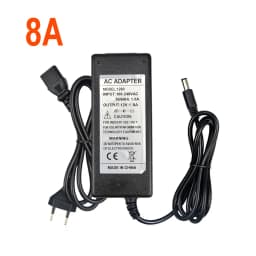 12V Power Supply Transformer with EU/US Plug Charger Converter AC 100-240V to DC 12V LED Lighting Adapter Driver 1A 2A 3A 5A 8A