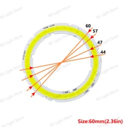 12V 2W 4W 6W 8W 10W 12W Angel Eye LED COB Light Source 20mm 40mm 60mm 80mm 100mm 120mm Accessories Suitable DIY Light Bulb White