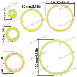 12V 2W 4W 6W 8W 10W 12W Angel Eye LED COB Light Source 20mm 40mm 60mm 80mm 100mm 120mm Accessories Suitable DIY Light Bulb White