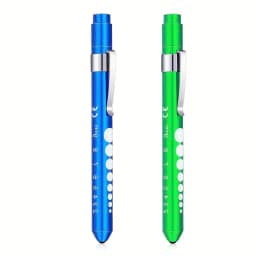 1 Pc，LED Penlight for Nurses Reusable Portable Flashlight with Pupil Size Markers with Pocket Clip Gift for Nurses and Doctors