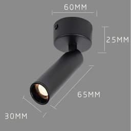 3°/8°/15°/ Narrow Beam Ceiling Spotlights 3W 5W Industrial Surface Mount Pin Spot Light for Jewelry Museum Gallary Picture Light