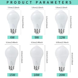 4PCS 20W 18W 15W 12W 9W 6WLampada LED E27 Radar Motion Sensor Light Bulb 189-265V Infrared Detection Smart Lamp Working in Night
