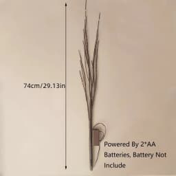 1pc 74cm/29.13in 50LED Brown Artificial Branches Lights,Indoor Battery Powered Decoration Light For Home,Restaurant,Coffee,Store