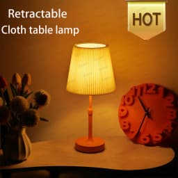 Metal table lamp with adjustable height PortableWirelessTouch Desktop Night Light for Restaurant Hotel Bar Bedroom Readinglamp