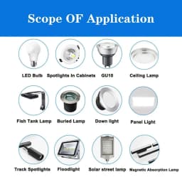 LED Panel Driver Constant Current 3W 5W 7W 12W 18W 24W DC 250-280mA LED Power Supply Plastic AC 90-265V Home Improvement