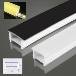 Recessed White Silicone Tube LED Neon Light Flexible Rope Channel Diffuser WS2811 WS2812B Outdoor Waterproof Ribbon Strip Tube
