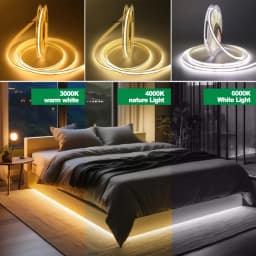 Zigbee 3.0 DC24V COB LED Strip 2M-10M One Roll Flexible Dimming Single Color Linear Light Smart App for Tuya Smartthings 2MQTT