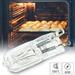 Dimmable G9 Halogen 220V 25W/40W/60W Capsule Lamps - 500℃ Heat Resistant for Refrigerators/Fans/Ovens/ Kitchen/Bathroom Fixture
