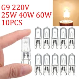 Dimmable G9 Halogen 220V 25W/40W/60W Capsule Lamps - 500℃ Heat Resistant for Refrigerators/Fans/Ovens/ Kitchen/Bathroom Fixture