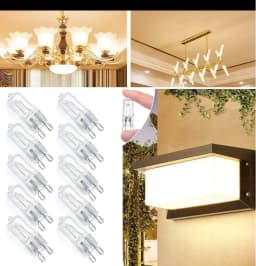 Dimmable G9 Halogen 220V 25W/40W/60W Capsule Lamps - 500℃ Heat Resistant for Refrigerators/Fans/Ovens/ Kitchen/Bathroom Fixture