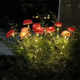 Solar Lights Outdoor Lighting Solar Garden Light Snow Lotus Flower Lawn Lamp for Yard Patio Flower Party Lamp Wedding Mother Day