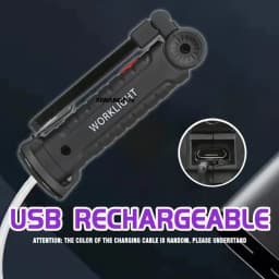 395nm Led UV Flashlight USB Rechargeable Foldable Lamp with Magnet Hook UV Light Ultraviolet for Pet Urine Detector Resin Curing