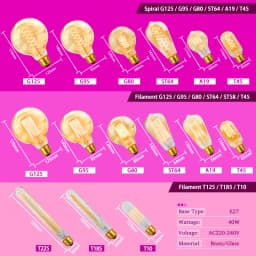 2-8pcs Dimmable Edison Light Bulb E27 40W 220V Retro Vintage Edison Bulb Incandescent Ampoule Bulbs Vintage Edison Lamp Light
