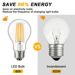 24V 12V Low Voltage LED Bulb Warm White 2700K 6W E27 A19 Light Bulbs for Off-Grid Solar Battery Systems RVs Marine Lighting