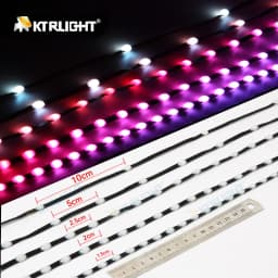 DC12V WS2811 3PIN Pixel String Signal RGB Addressable Fairy Lights for Room Decor, Ramadan, Outdoor IP68 Black Wire Pitch