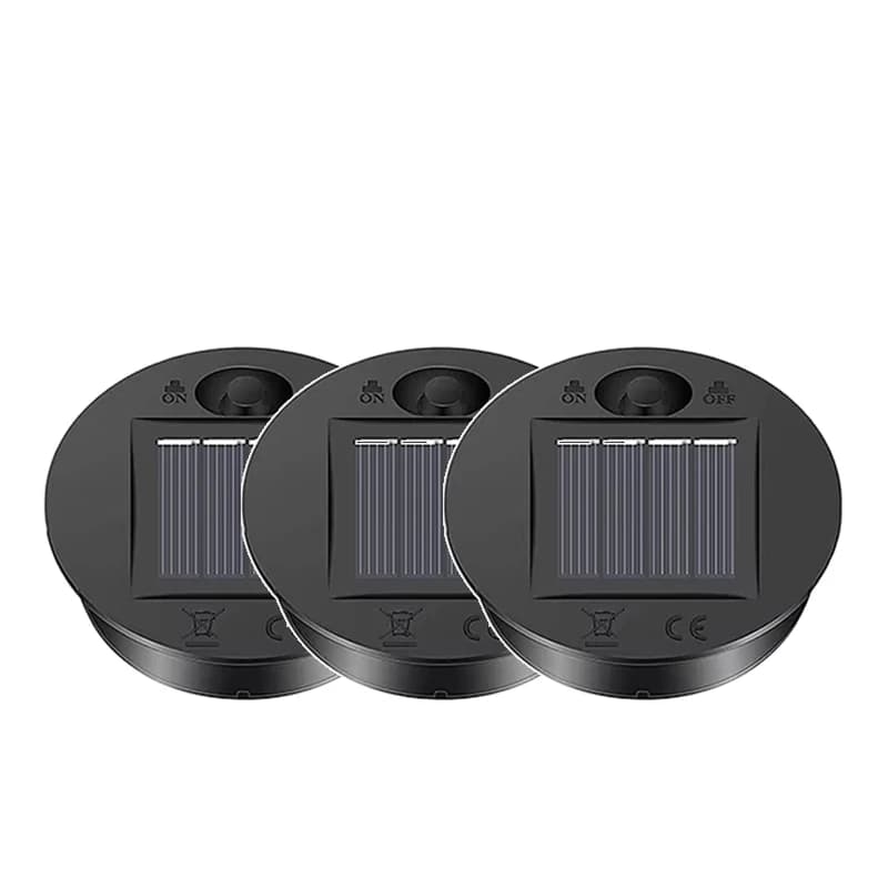 Solar Panel with LED Lantern Light Lid Solar Lights Top Replacement Part for Outdoor Hanging Lanterns DIY Table Lights Decor