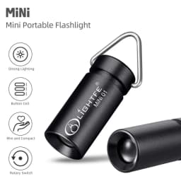 4.5G Mini Aluminum Alloy Flashlight Small Torch Waterproof Camping Light White Light Outdoor Survival Tool Portable Pocket Keych