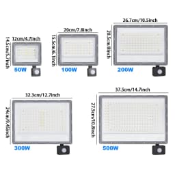Outdoor LED Flood Light 500W 300W 200W 220V Motion Sensor Waterproof Spotlight Garden Lighting Landscape Floodlight Street Lamp