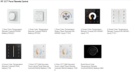 Skydance PK2(G) PF2(G) T12-K T12 T12-1 T22 TW2 TW2-4 RK2 1 4Zone 2.4G Wireless RF Color Temperature Wall Mount Remote for CCT