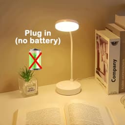 LED Desk Lamp With USB Charging Port Flexible LED White Light Perfect for Home Office Reading Study Warm/White Touch Control