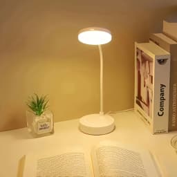 LED Desk Lamp With USB Charging Port Flexible LED White Light Perfect for Home Office Reading Study Warm/White Touch Control
