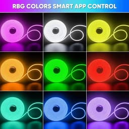 Wiscolor WIFI RGBIC LED Neon Strip Lights Waterproof Voice Control Work With TUYA Smart Life For DIY Room Home Decoration