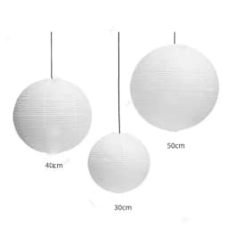 Hanging Paper Lampshade Light Fixture Classic Modern Pendant Light Lamp Cover Vintage Round Ceiling Light Cover Hotel Cafe