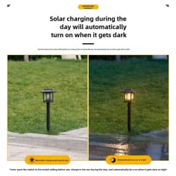 Solar Outdoor Ground Plug Lawn Lamp Patio Villa Led Ambiance Tungsten Lamp Outdoor Park Decoration Landscape Lights Garden Decor