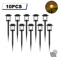 Solar Outdoor Ground Plug Lawn Lamp Patio Villa Led Ambiance Tungsten Lamp Outdoor Park Decoration Landscape Lights Garden Decor