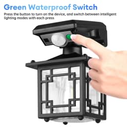 Motion Sensor Garden Street Solar Lamp IP65 Waterproof Garden Security Wall Light LED Outdoor Solar Lamp for Yard Patio Pathway