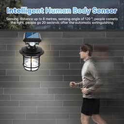 Motion Sensor Garden Street Solar Lamp IP65 Waterproof Garden Security Wall Light LED Outdoor Solar Lamp for Yard Patio Pathway
