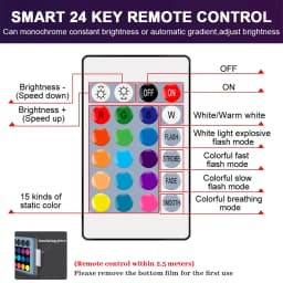 1-10PCS Colorful Change RGB GU10 LED Spotlight Bulb 24 Key Remote Control Dimmable 6W AC220V 110V for Bedroom Living Room Lamp