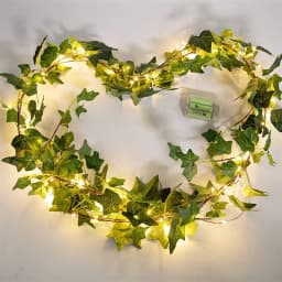 Simulation Flower Greenery String Lights Artificial Plant Garland LED Ambient Light Holiday Wedding Party Indoor Room Decoration