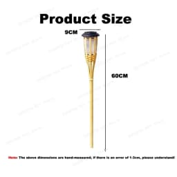 Bamboo Solar Flame Lights Torch Lights Bamboo Simulated Solar Flame Lawn Garden Lights Luces Led Solares Para Jardin Exterior