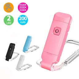USB Rechargeable LED Book Light Portable Clip Desk Light 500mAh Bookmark Reading Light Adjustable Brightness 15 Gear Flashlamps