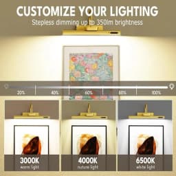 Modern Waterproof Rechargeable Mirror Sconce Living Room Wireless Remote Dimmable Wall Lamp Painting Picture Light Portrait