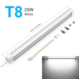 Hospital Garage Lighting Super Bright LED Light Tube T5 (85-265V / T8 (Only 220V)) -1 Lamp Bulb with Screws Ceiling Mounted