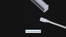 Hospital Garage Lighting Super Bright LED Light Tube T5 (85-265V / T8 (Only 220V)) -1 Lamp Bulb with Screws Ceiling Mounted