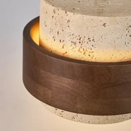 Led Pendant Lamp Bedroom Beside Chandelier Small Stone Light Wood Walnut Color Hanging Lighting Fixture Retro Bar Restaurant
