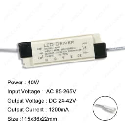 40W 48W 50W 60W LED Driver DC54-87V 600mA DC36-65V 900mA 24-42V 1200mA 1500mA 1800mA Power Supply External Lighting Transformer