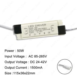 40W 48W 50W 60W LED Driver DC54-87V 600mA DC36-65V 900mA 24-42V 1200mA 1500mA 1800mA Power Supply External Lighting Transformer