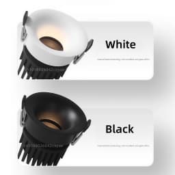 Dimmable LED Downlights, Anti-Glare Ceiling Lights, AC85-265V LED Spotlights, Living Room and Kitchen Indoor Lighting Bulbs
