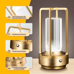 GGbingo Cordless Led Table Lamp Mood Desk Lamps Outdoor Camping Atmosphere Lighting Cofffe Shop Decoration Night Lights