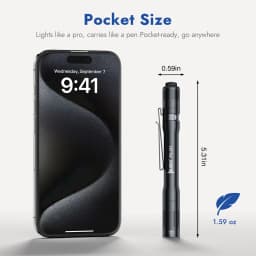 WUBEN PL01 Pen Light Rechargeable Flashlight 650Lumens Portable EDC Waterproof Pocket Penlight For Outdoor Emergency Lighting