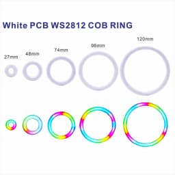 WS2812B LED Pixel Ring 18/36/54/72/90Leds Individually Addressable WS2811 Built-in IC Smart DC5V Rgb FCOB PCB