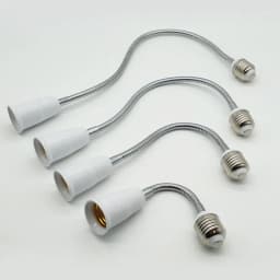 20cm-60cm Home Use E27 Screw Lamp Extension Holder LED Light Bulb Accessories Lamp Base Light Socket Adapter Converter Extender