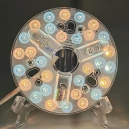 5.3 Inch Ceiling Fan LED Light Kit 3 Colors (3000K/4200K/6500K) Dimmable 15W 95-265V Easy Retrofit Suitable For Living Room