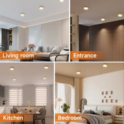 LED Ceiling Light Surface Mounted Downlight 5W 10W 15W Spot Led Light Ultra Thin 3 Color Panel Lamp for Living Room Home Decor